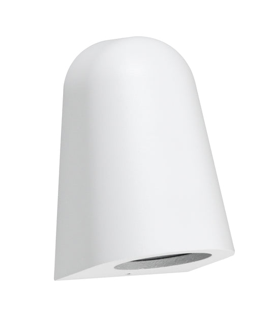 TORQUE: Exterior GU10/MR16 Matte White Surface Mounted Cone Wall Lights IP65