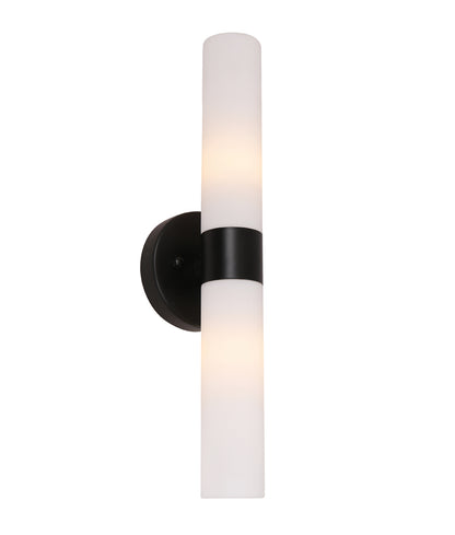 VARA: Interior Tubular Up/Down Opal Glass Wall Lights