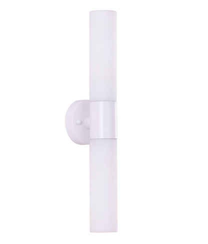 VARA: Interior Tubular Up/Down Opal Glass Wall Lights