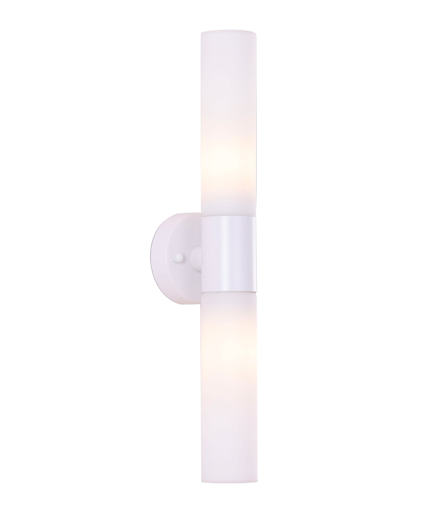 VARA: Interior Tubular Up/Down Opal Glass Wall Lights