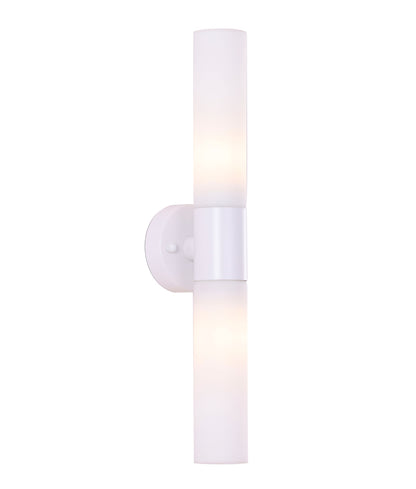 VARA: Interior Tubular Up/Down Opal Glass Wall Lights