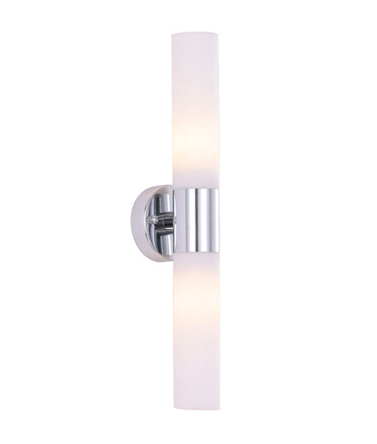VARA: Interior Tubular Up/Down Opal Glass Wall Lights