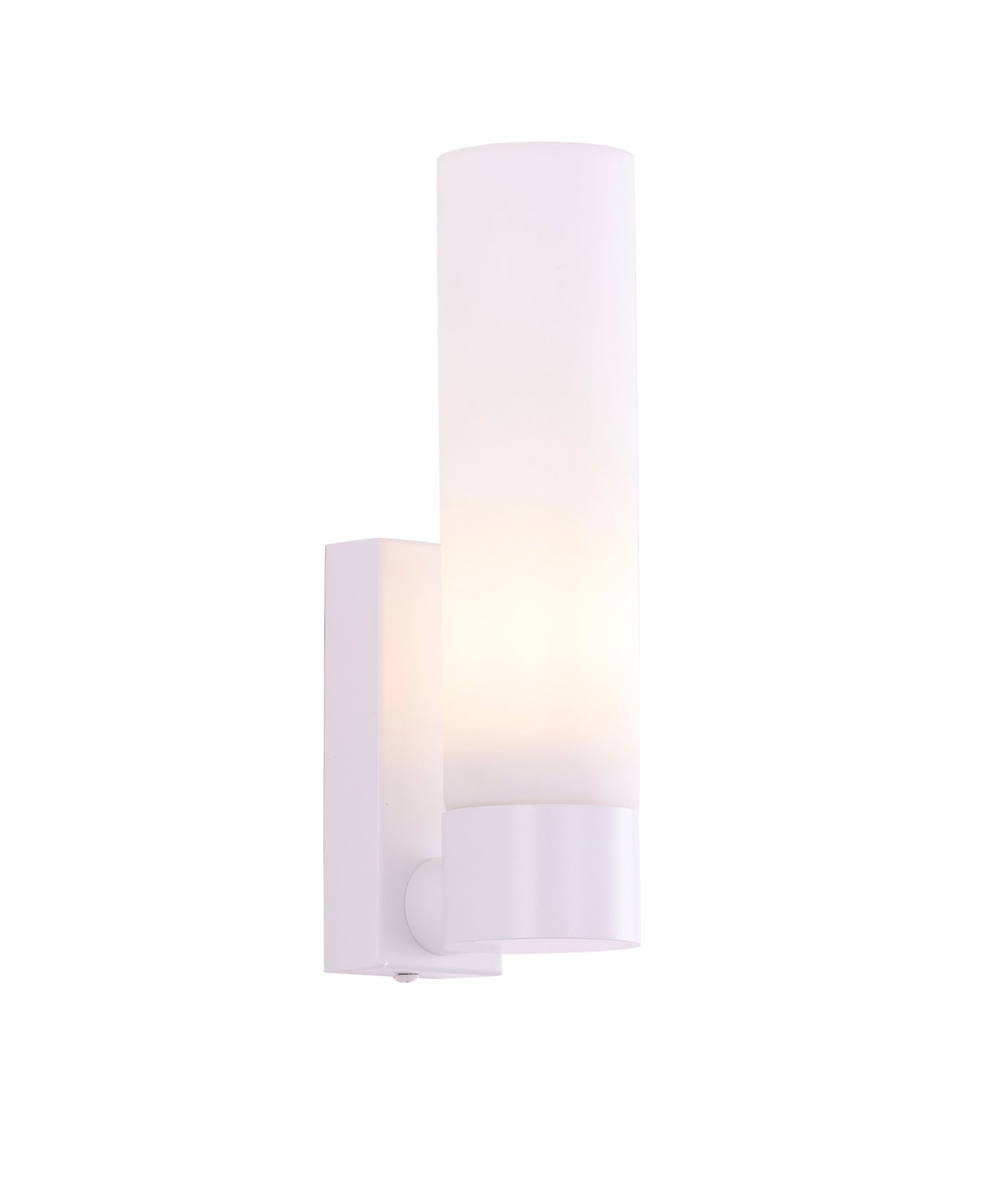 VARA: Interior Tubular Up Opal Glass Wall Lights