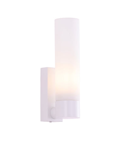 VARA: Interior Tubular Up Opal Glass Wall Lights
