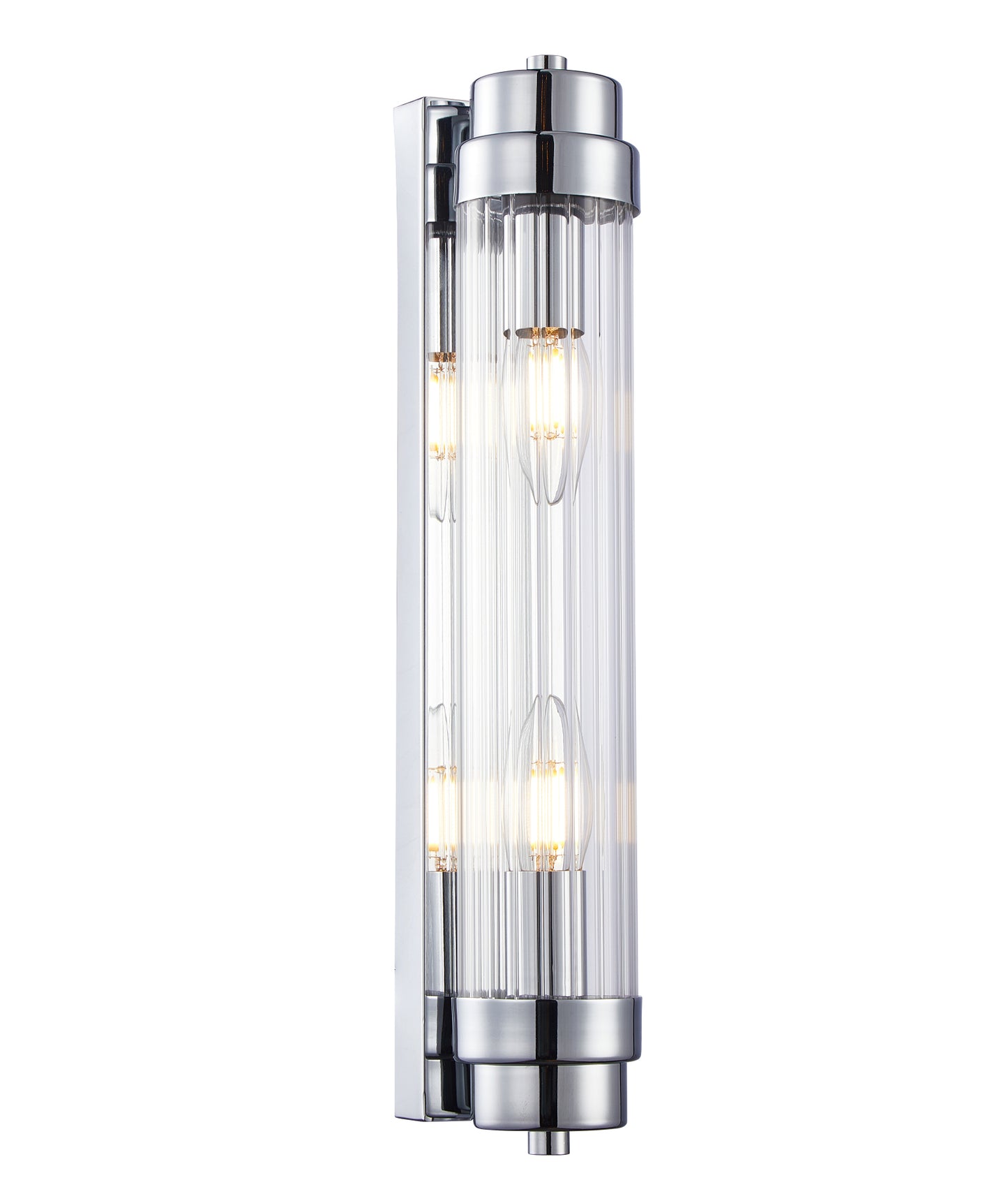 VARILLAS: Interior Up/Down Clear Glass Rod Wall Lights