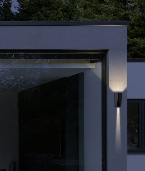 WIGTRI: Exterior LED Tri-CCT Surface Mounted Featured Up/Down Wall Lights IP65