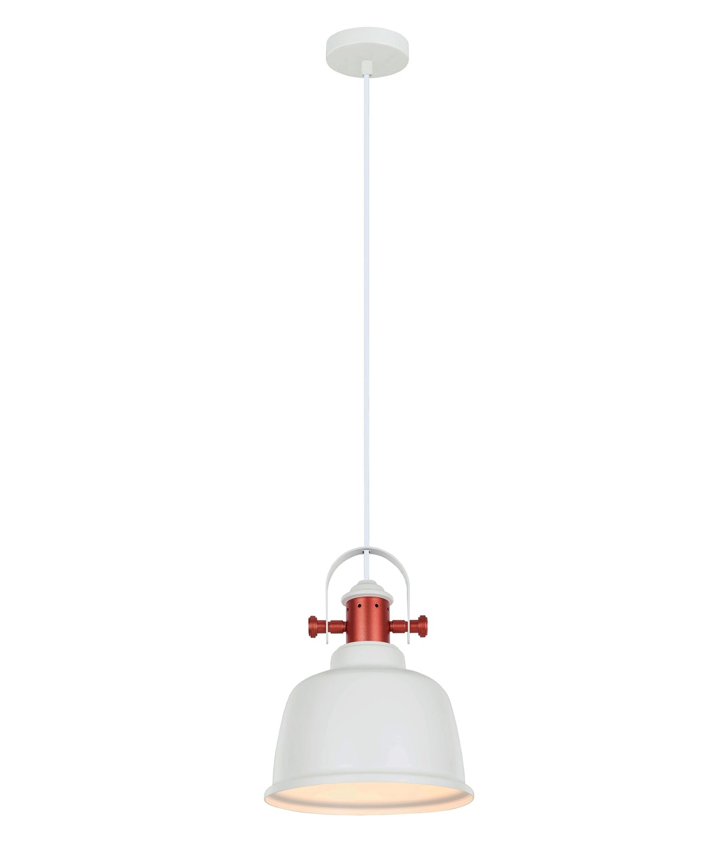 ALTA: Industrial Bell Shape With Copper Highlights Pendant Lights