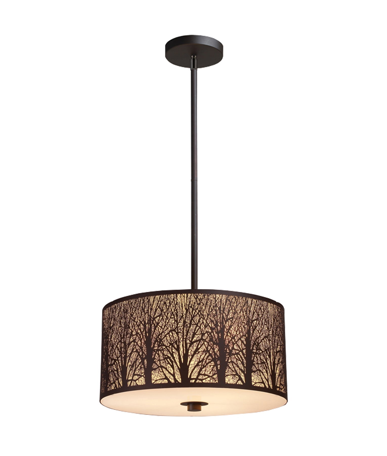 AUTUMN Large Drum Aged Bronze With Amber Lining Pendant Light CLA   AUTUMN02 20210504 