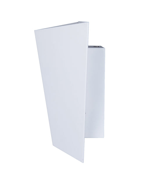 DELHI: City Series LED Interior Sand White Angled Up/Down Wall Light