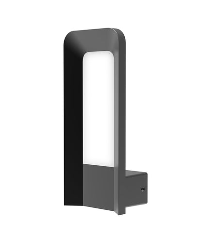 HATHOR: Exterior LED Dark Grey Rectangular Surface Mounted Wall Light IP54