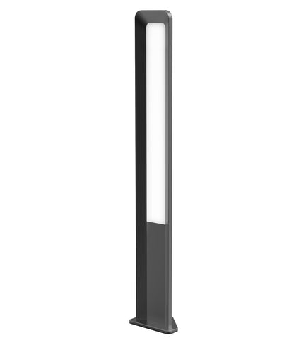 Hathor LED Surface Mounted Dark Grey Bollard Lights IP54