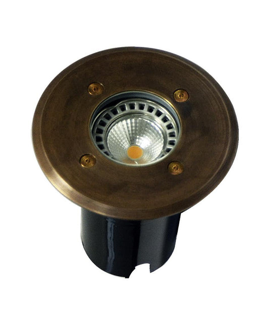 MR16 Inground Up Lights IP67 (Round / Solid Brass Faceplate)