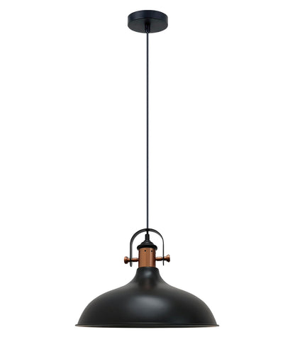 NARVIK: Industrial Scandinavian Dome Shape With Copper Plating Pendant Lights