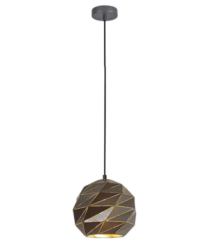 ORIGAMI: Interior Large Dome Carved Iron Origami Style Pendant Lights