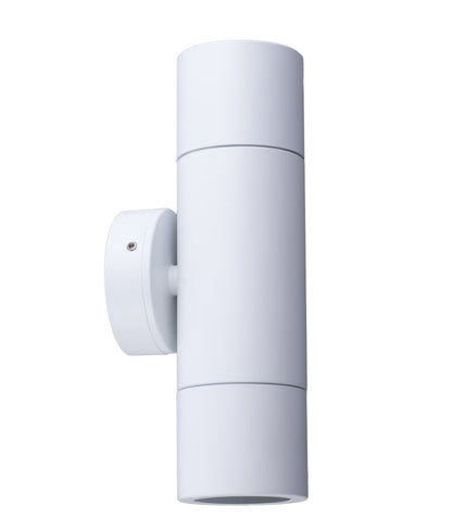 GU10 Exterior Wall Pillar Spot Lights (White Aluminium) IP65