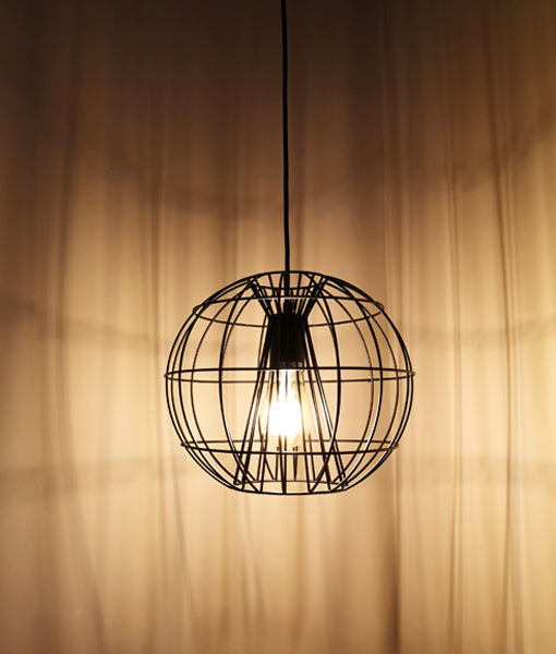 SENTINEL: Modern Minimalist Round Cage Pendant Lights
