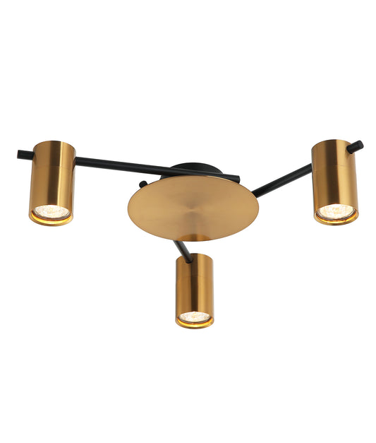 TACHE: Interior Spot Ceiling Lights (with Adjustable Antique Brass Heads) IP20