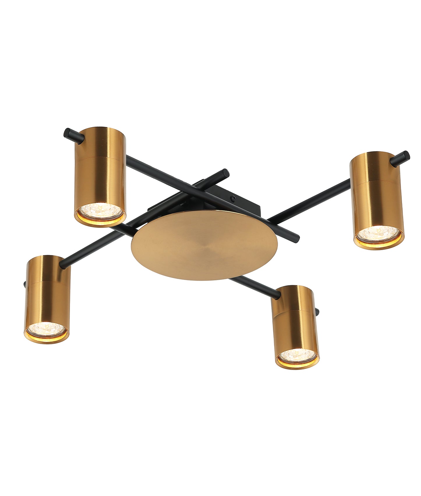TACHE: Interior Spot Ceiling Lights (with Adjustable Antique Brass Heads) IP20