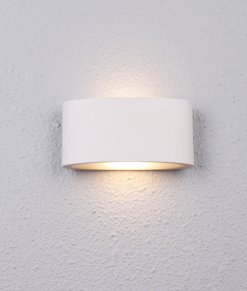 TAMA: LED Exterior Surface Mounted Curved Up/Down Wall Lights IP54 ...