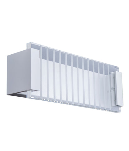 VIENNA: LED Interior Rectangular with Clear / Frost Ribbed Diffuser Wall Light