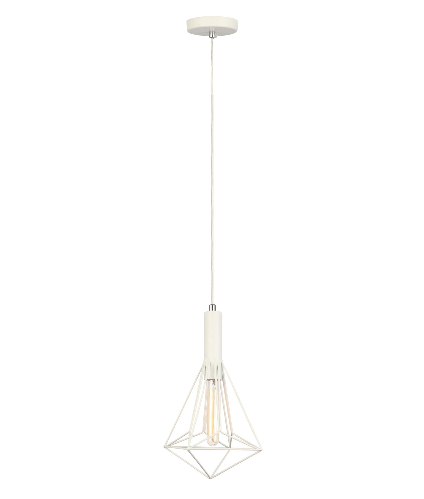 Photo inspiration: Blackband Whiteband Diamond Shape Bird Cage Pendant Lights Photo Inspiration